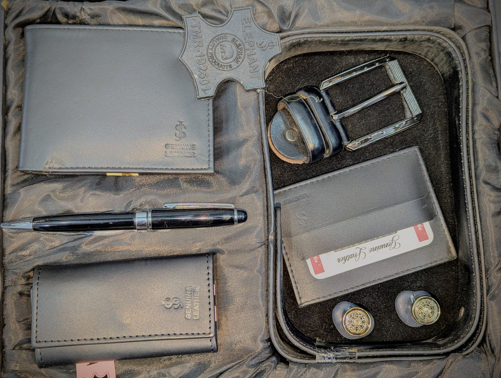 🎁 Premium Men’s Leather Gift Set