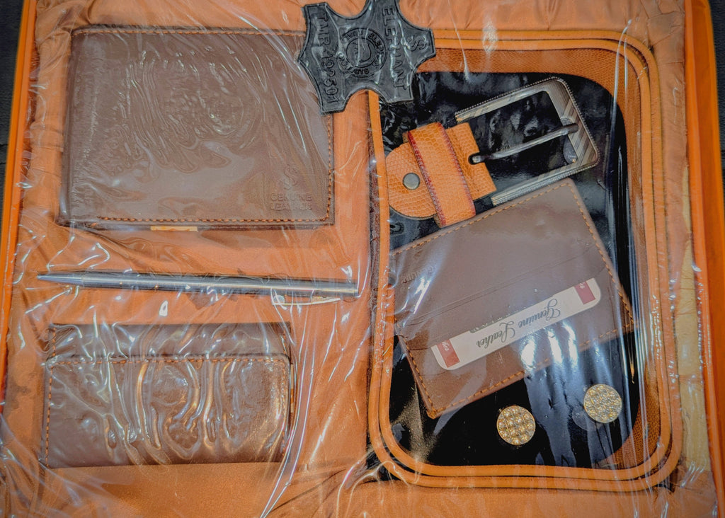 🎁 Premium Men’s Leather Gift Set